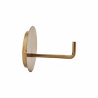 Housedoctor Toilet roll holder Text aluminum gold ø13x12.5cm