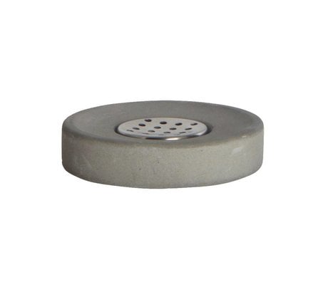 Housedoctor Savon ciment, gris ø11x2,5cm