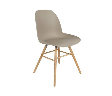 Zuiver silla de comedor Albert Kuip madera plástica marrón 62x56x61cm