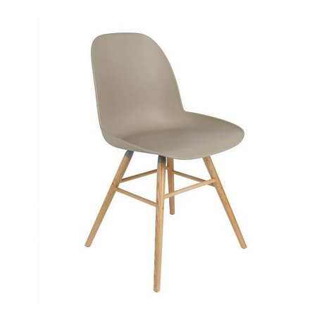 Zuiver Salle à manger Chaise Albert Kuip bois plastique 62x56x61cm brun