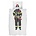 Snurk Ropa de 'bombero' de algodón, blanco / multicolor, 140x200 cm