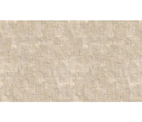 NLXL-Arthur Slenk Tapete 'Remixed 1' aus Papier, creme/weiß, 900x48.7cm