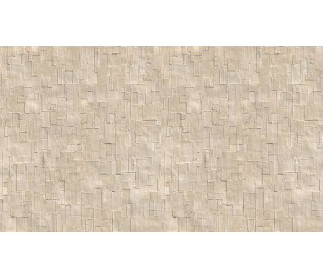 NLXL-Arthur Slenk Wallpaper 'Remixed 1' de papel, crema / blanco, 900x48.7cm