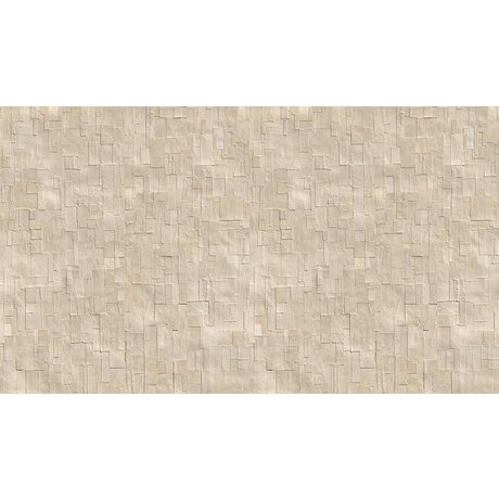 NLXL-Arthur Slenk Wallpaper 'Remixed 1' of paper, cream / white, 900x48.7cm