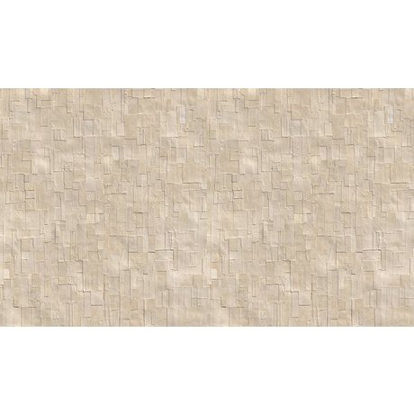 NLXL-Arthur Slenk Wallpaper 'Remixed 1' of paper, cream / white, 900x48.7cm