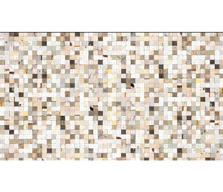 Piet Hein Eek La carta da parati 'Scrapwood 16 ", bianco / marrone, 900 x 48,7 centimetri