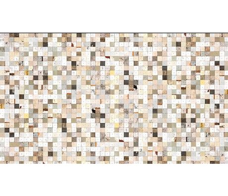 Piet Hein Eek La carta da parati 'Scrapwood 16 ", bianco / marrone, 900 x 48,7 centimetri