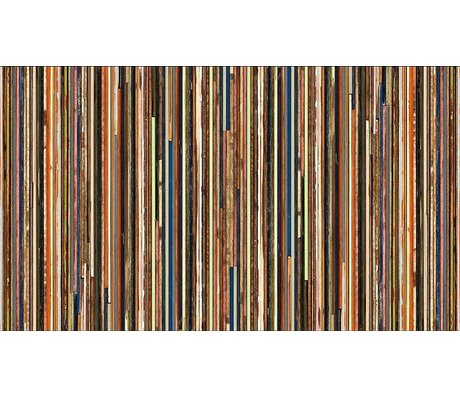 Piet Hein Eek Fondo de pantalla de papel 'Scrapwood 15 ", multicolor, 900 x 48,7 cm