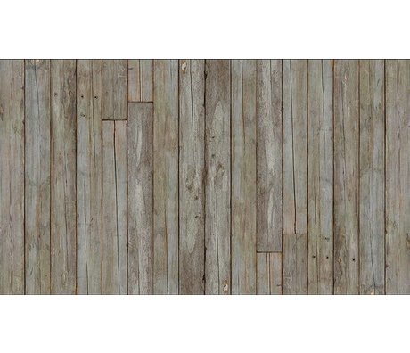 Piet Hein Eek La carta da parati 'Scrapwood 14 ", grigio / marrone, 900 x 48,7 centimetri