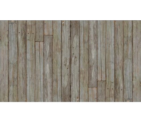 Piet Hein Eek La carta da parati 'Scrapwood 14 ", grigio / marrone, 900 x 48,7 centimetri