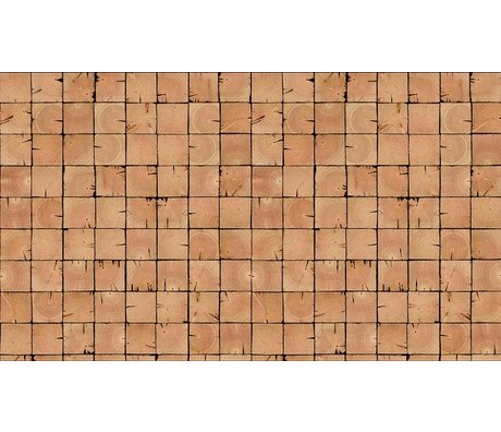 Piet Hein Eek Tapete 'Scrapwood 9" aus Papier, braun, 900 x 48,7 cm