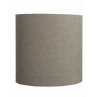 Housedoctor Lampenschirm "Fine" aus Baumwolle, grau/braun, Ø30x30cm
