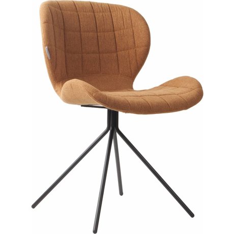 Zuiver Dining chair OMG, camel brown, 50x56x80cm