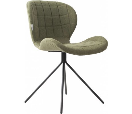 Zuiver Dining chair OMG, green, 50x56x80cm