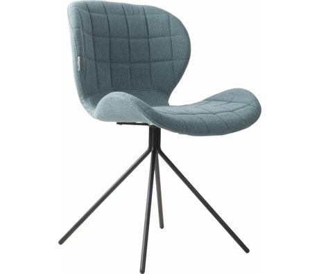 Zuiver Dining chair OMG, blue, 50x56x80cm