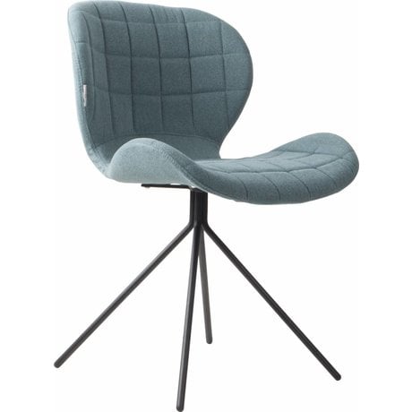 Zuiver Dining chair OMG, blue, 50x56x80cm