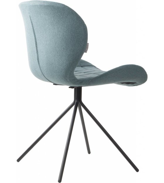 Zuiver Yemek sandalye OMG, mavi, 50x56x80cm