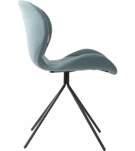 Zuiver Yemek sandalye OMG, mavi, 50x56x80cm