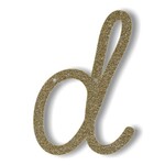 MERIMERI Gold glitter acrylic bunting D