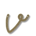 MERIMERI Gold glitter acrylic bunting V