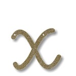 MERIMERI Gold glitter acrylic bunting X