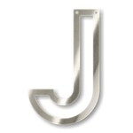 MERIMERI zilveren slinger letter J