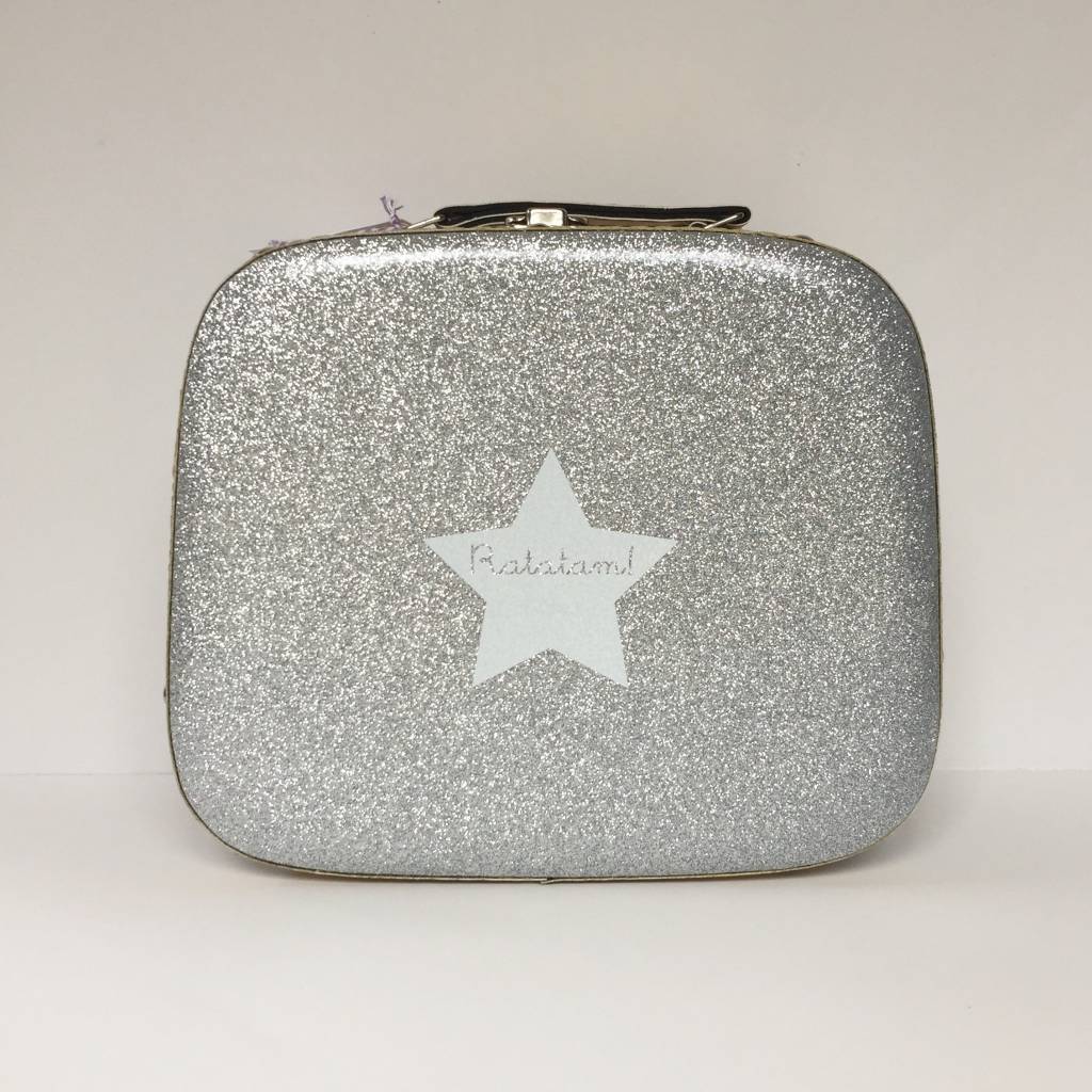 glitter suitcase