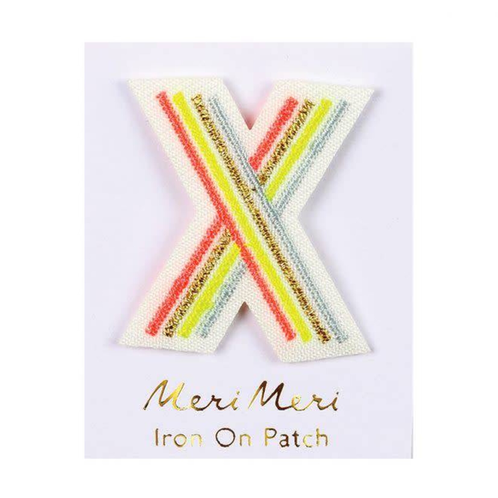 MERIMERI Alphabet patches X