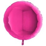 SMP circle foil balloon magenta 45 cm