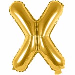 RICO Foil letterballoon small gold X