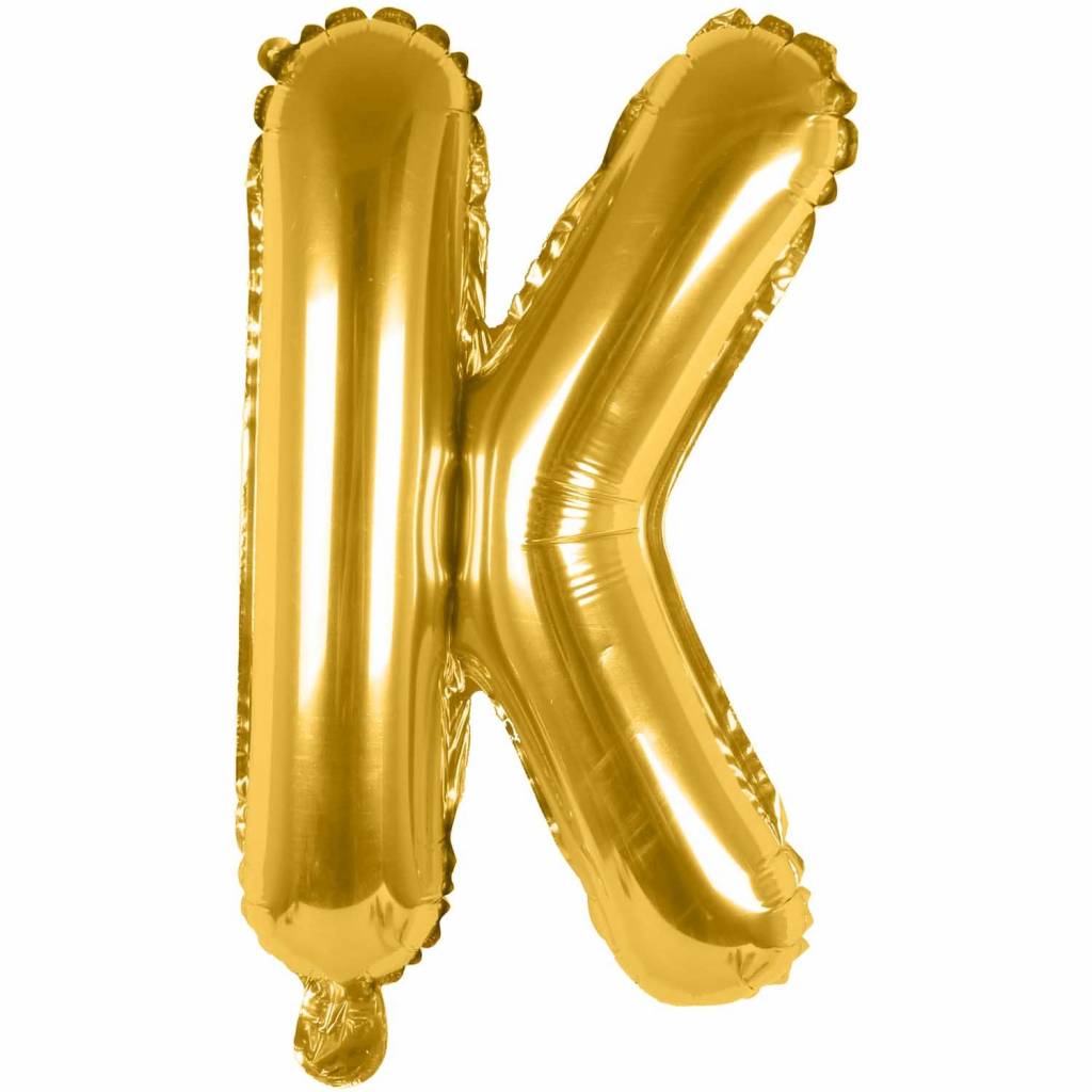 RICO Foil letterballoon small gold K