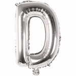 RICO Foil letterballoon small silver D