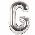 RICO Foil letterballoon small silver G