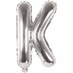 RICO Foil letterballoon small silver K