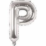 RICO Foil letterballoon small silver P
