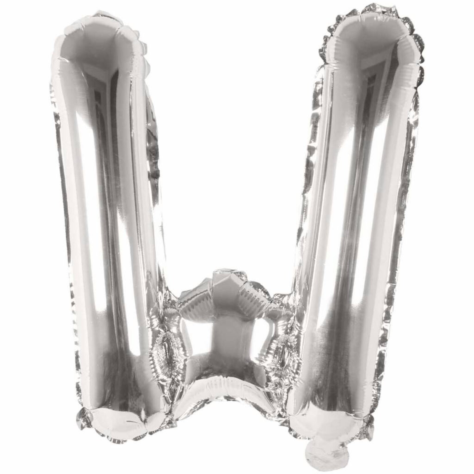 RICO Foil letterballoon small silver W