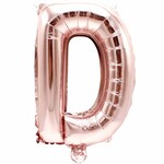 RICO Foil letterballoon small rose gold D