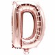 RICO Foil letterballoon small rose gold D