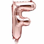 RICO Foil letterballoon small rose gold F