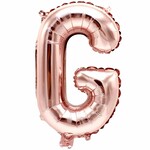 RICO Foil letterballoon small rose gold G