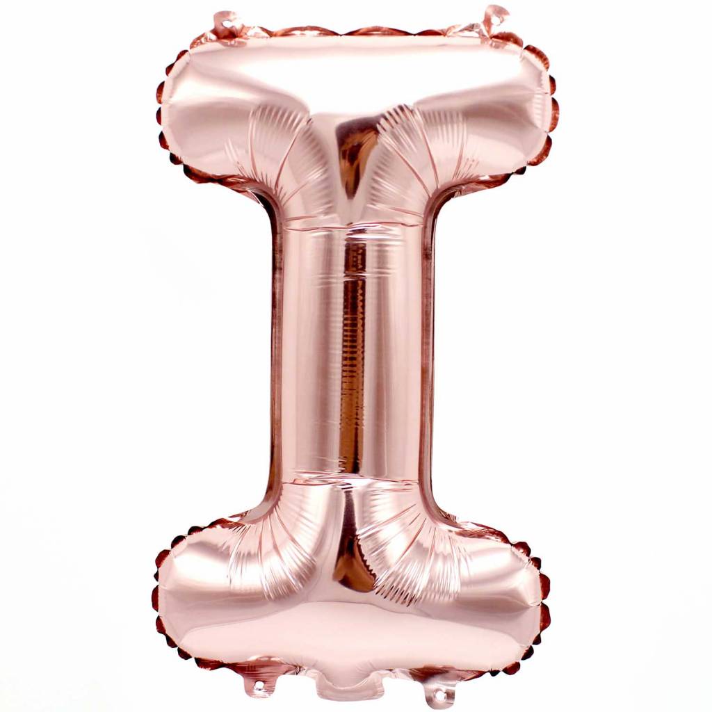 RICO Foil letterballoon small rose gold I