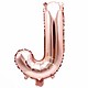 RICO Foil letterballoon small rose gold J