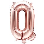 RICO Foil letterballoon small rose gold Q