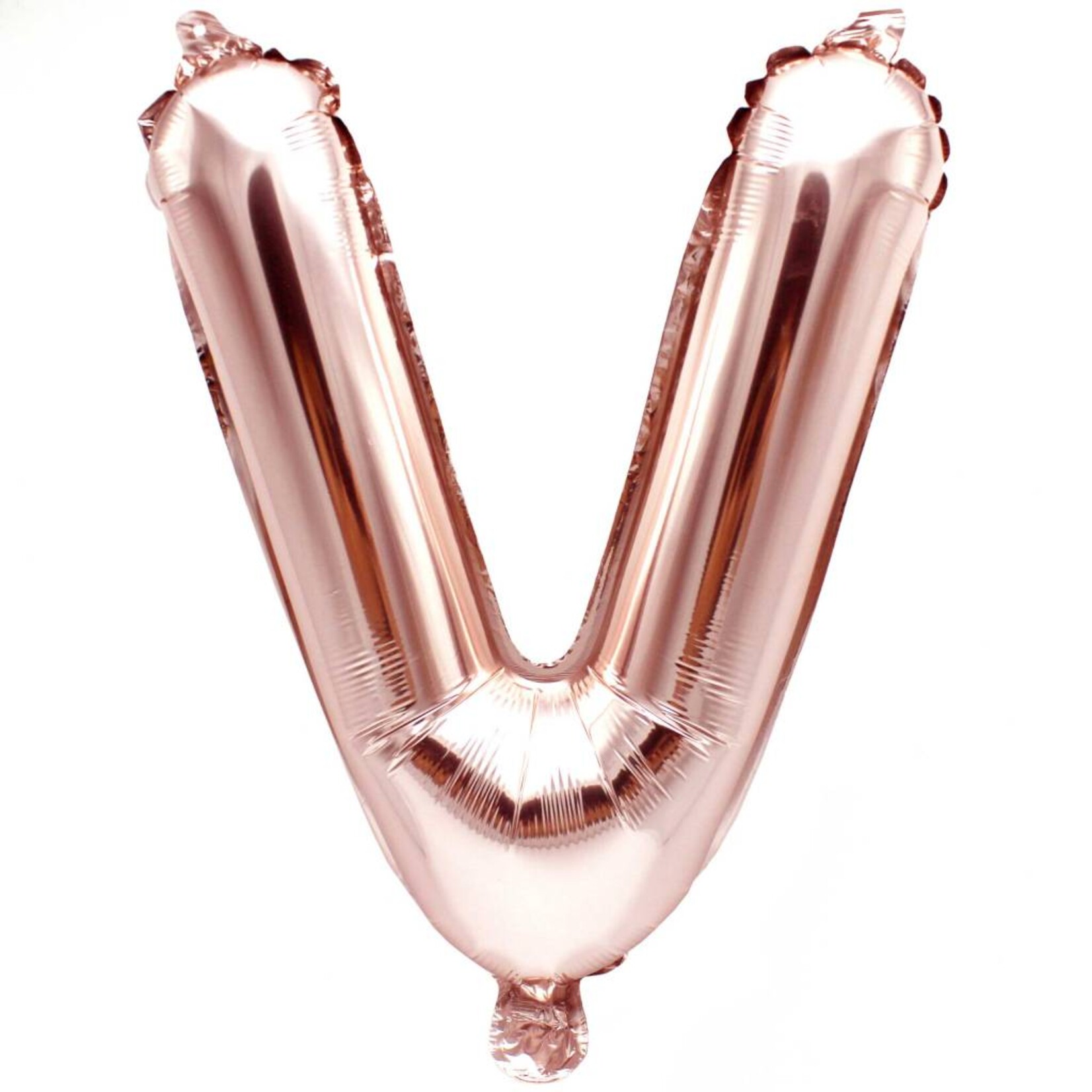 RICO Foil letterballoon small rose gold V