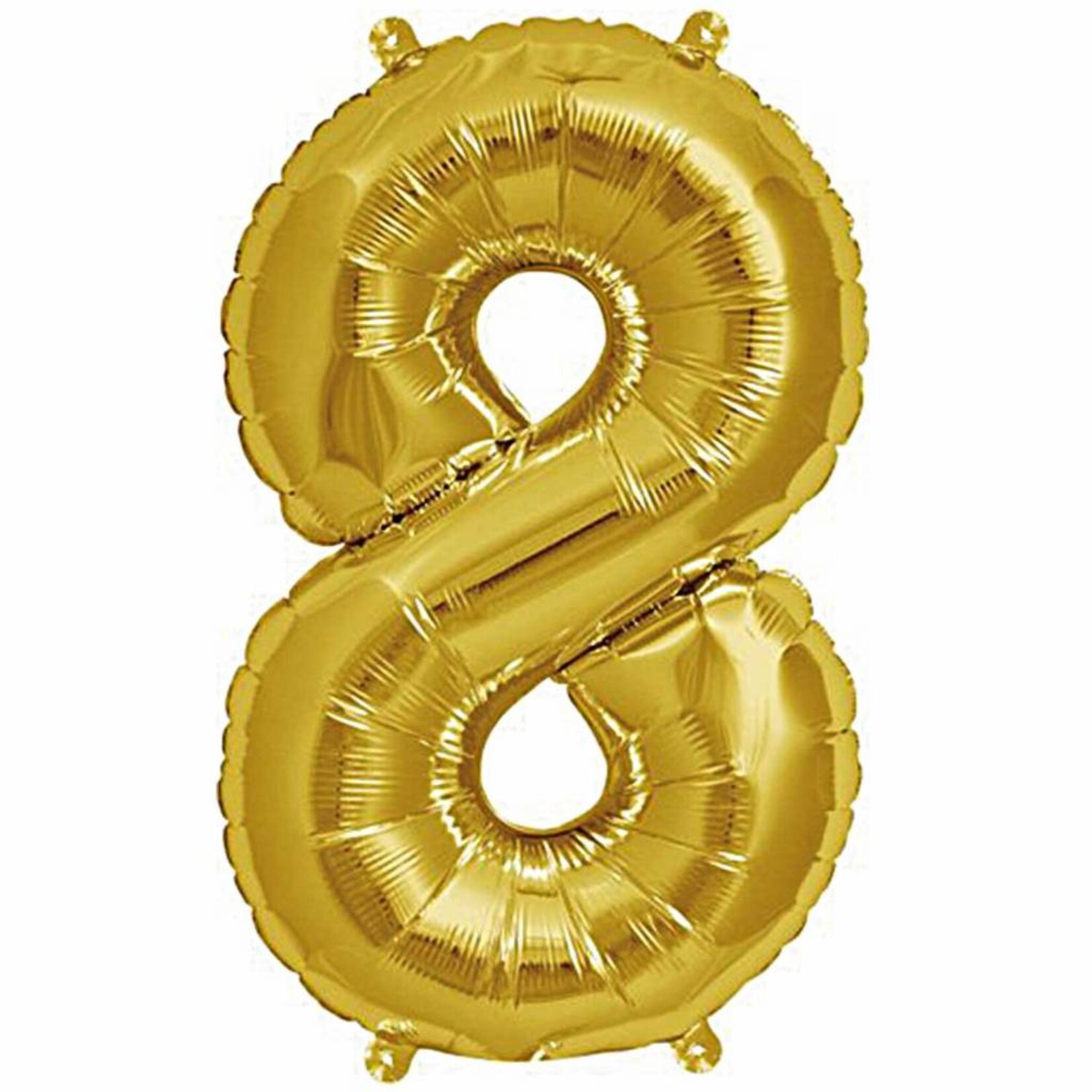 RICO Foil numberballoon small gold 8