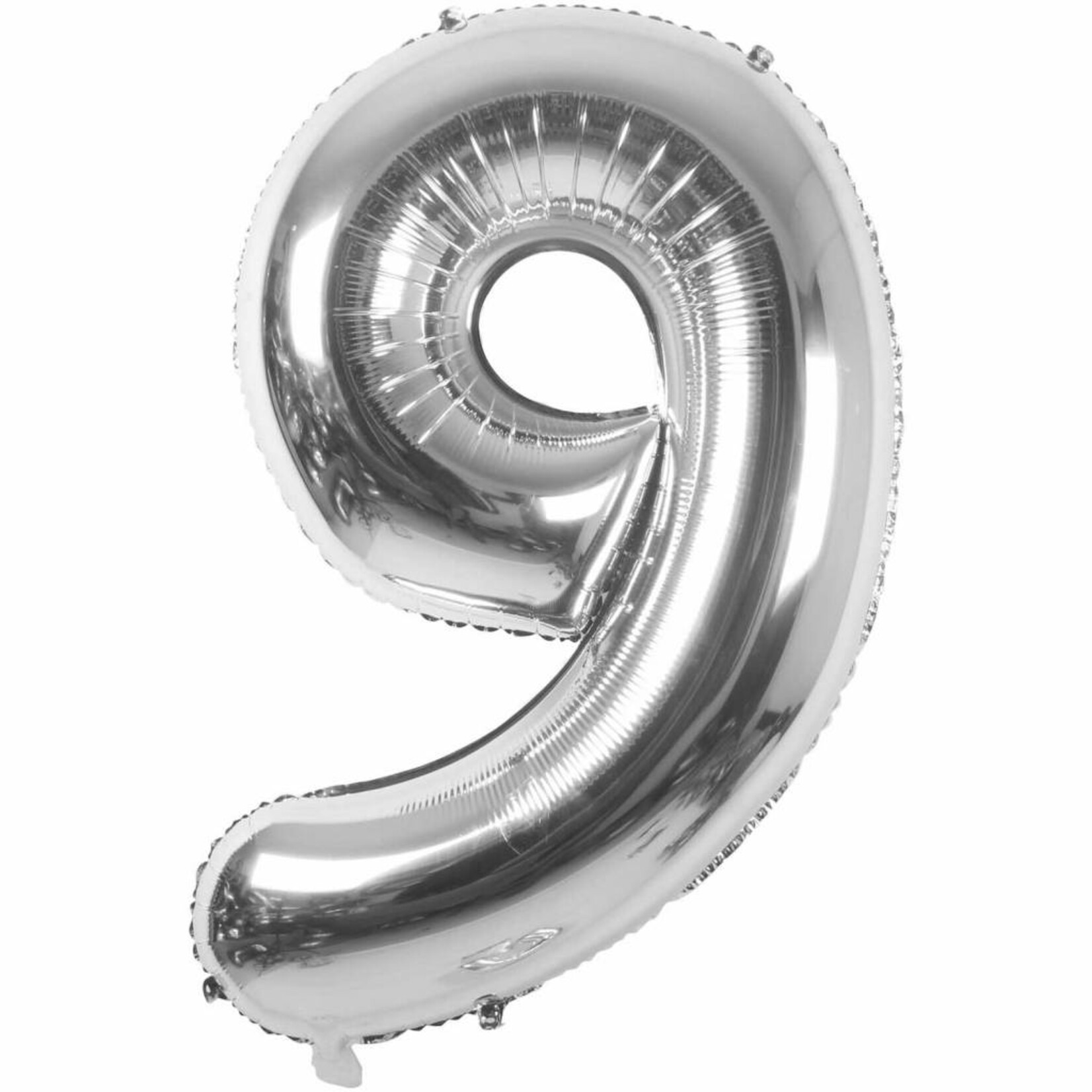 RICO Foil numberballoon small silver 9