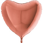 SMP heart foil balloon rose gold 90 cm