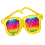 SMP rainbow striped sunglasses foil balloon 106 cm