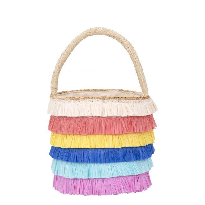 raffia fringe bag