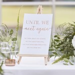 GINGERRAY UNTIL WE MEET AGAIN MEMORY WEDDING TABLE SIGN